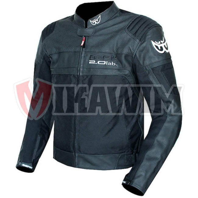 Berik Black 2.0 Motorbike Racing Leather Jacket All Sizes