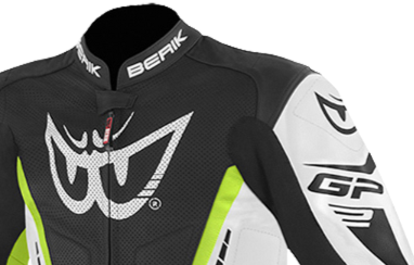 BERIK GP RACE 2 BLACK GREEN MOTORBIKE RACING LEATHER SUIT