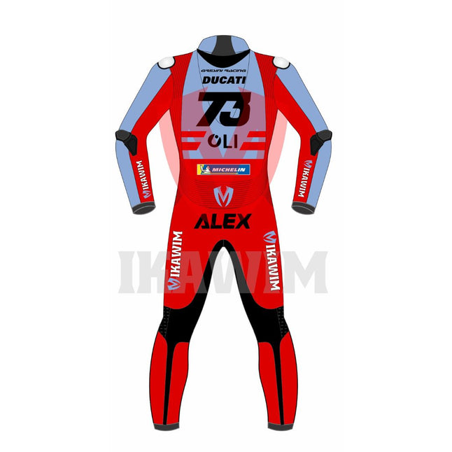 ALEX MARQUEZ  DUCATI 2023 MOTORBIKE RACING LEATHER SUIT