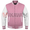 Elevate Your Fashion Game with a Pink And White Varsity Jacket