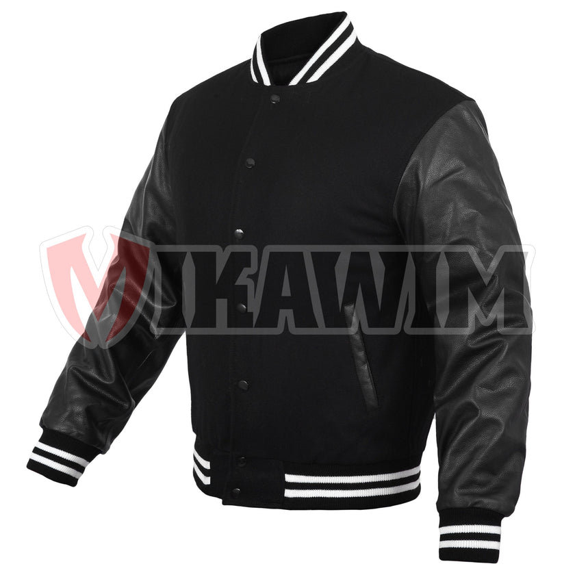 Elevate Your Fashion Game with a Black Varsity Jacket
