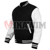 Elevate your fashion game with our Black White Varsity Jacket