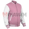 Elevate Your Fashion Game with a Pink And White Varsity Jacket