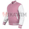 Elevate Your Fashion Game with a Pink And White Varsity Jacket