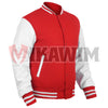 Elevate your fashion game with our Red White Varsity Jacket