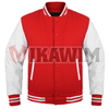 Elevate your fashion game with our Red White Varsity Jacket