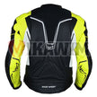 Berik Black and Yellow Motorbike Racing Leather Jacket All Sizes