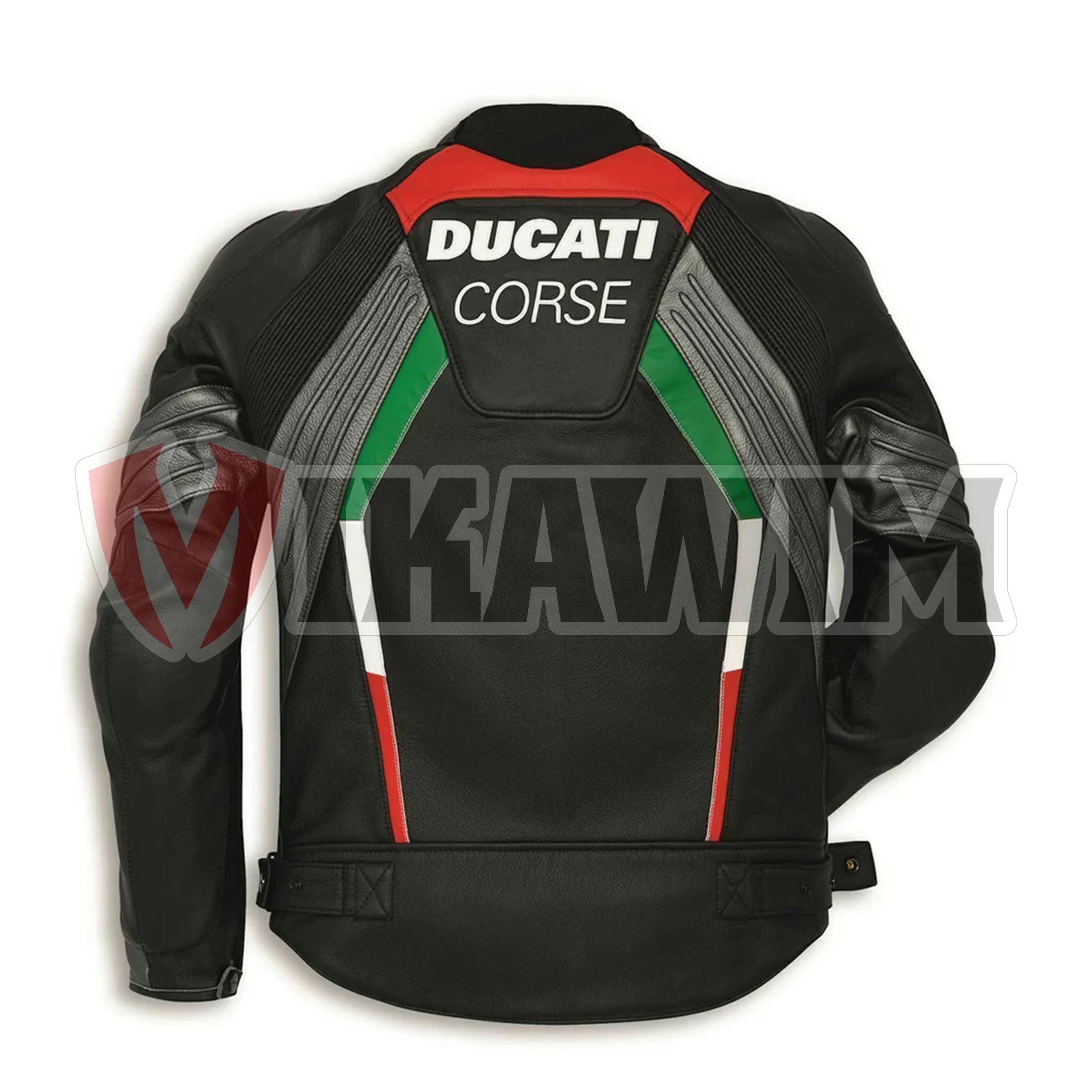 Ducati Corse C3 Motorbike Racing Leather Jacket All Sizes