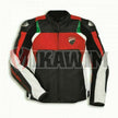 Ducati Corse C3 White Red Motorbike Racing Leather Jacket All Sizes