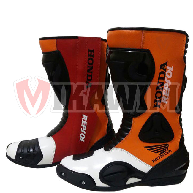 Honda Repsol Motorbike Racing Boots