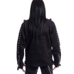 Jacket with rivets straps and trembling in Gothic style