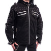 Jacket with rivets straps and trembling in Gothic style