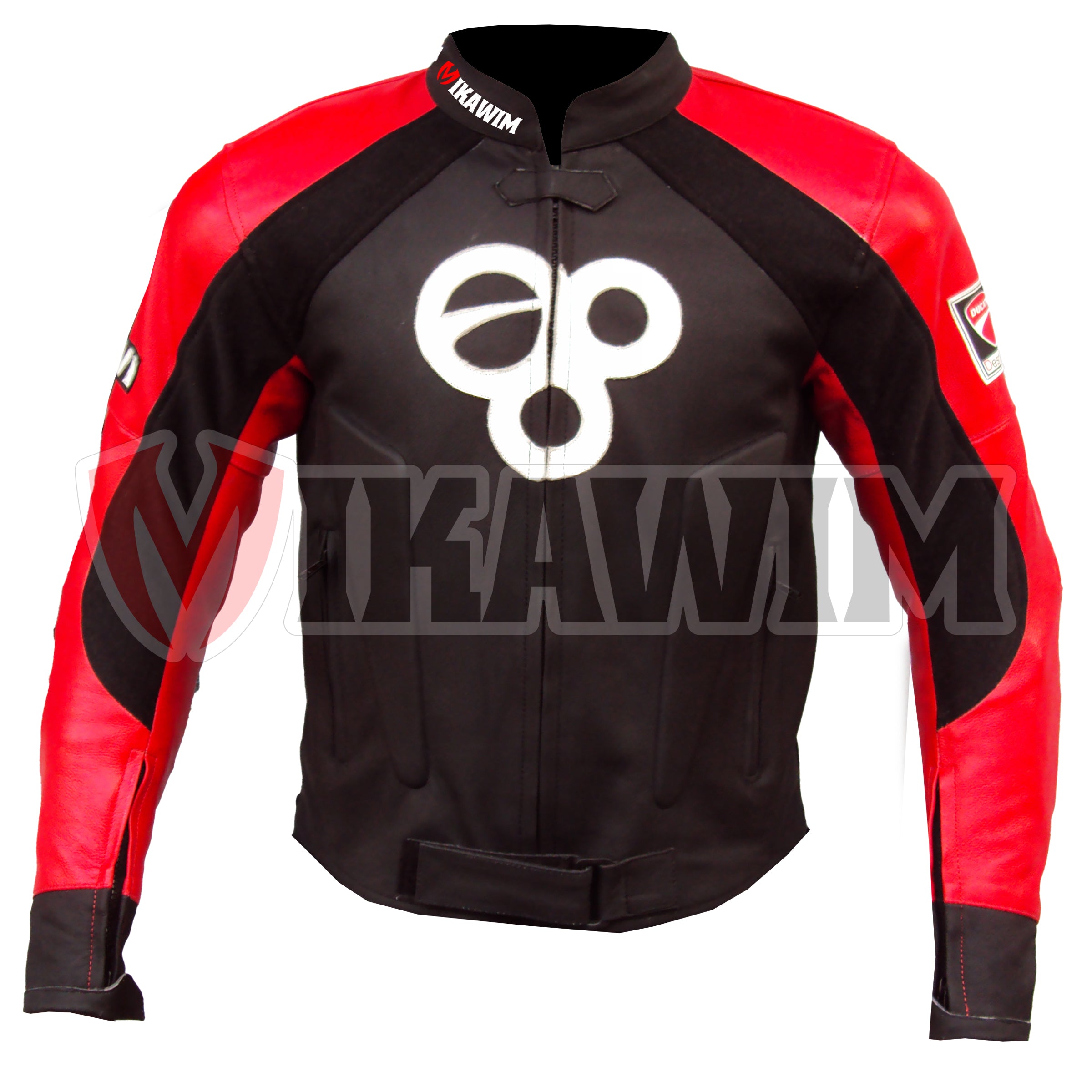 Racing- Inspired Ducati Leather Jacket - Motorcycle Apparel for Bike Enthusiasts