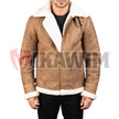 Men's B3 Bomber Leather Jacket Brown