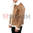 Men's B3 Bomber Leather Jacket Brown