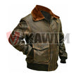 Men's Distressed Brown G1 Aviator A2 Bomber Leather Jacket