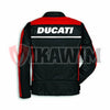 Ducati Black Red Motorbike Racing Leather Jacket