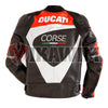 Ducati White Red Motorbike Racing Leather Jacket