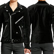 Gothic Motorbike Black Velvet Jacket