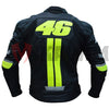 vr 46 motorbike racing leather jacket