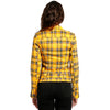 Women Wild Child Moto Yellow Tartan Jacket